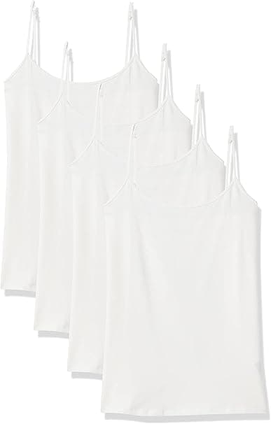 Slim-fit tanktop til kvinder, 4-pak