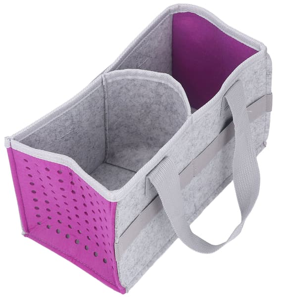 Portable Storage Bag Extra Space Felt Fabric Case for Toniebox Player Starter Set Purple