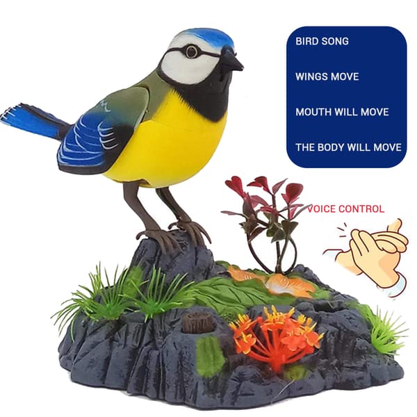 Electronic Talking Repeating Parrot Singing Chirping Bird Motion Sensor Activation Pronunciation Kids Electric Animal Toy