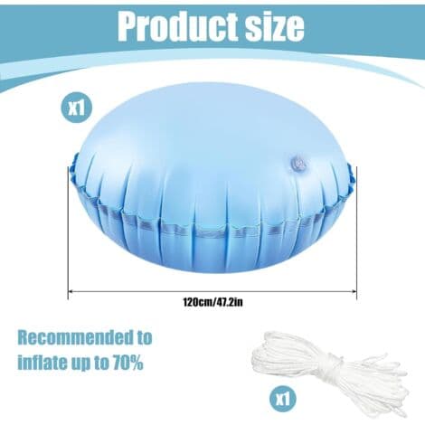 Vinterpude til fritstående pools, 120 CM Vinterpoolpude, Vinterbold til fritstående pools, Velegnet til beskyttelse