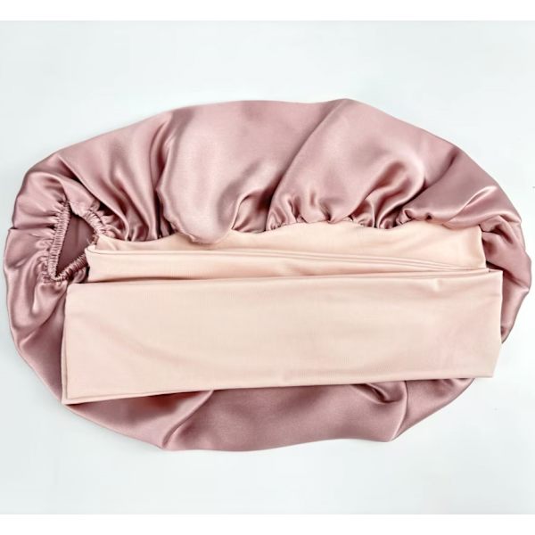 Nathue Sovehætte i 100% silke Pink