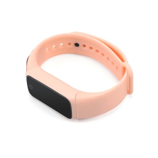 Activity bracelet with pulse, blood oxygen, pedometer Pink