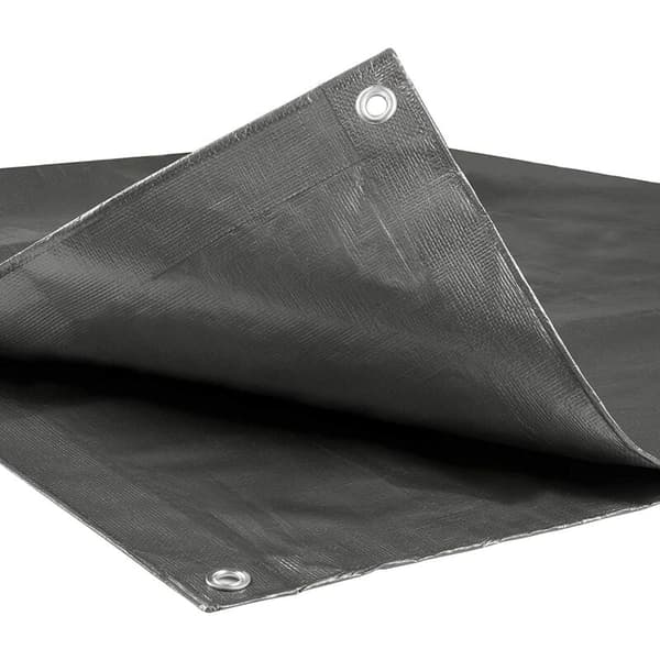 Heavy Duty Protective Sheet, Multi-Purpose Waterproof Tarp, Aluminum Eyelets for Secure Fastening, Durable, Washable, Grey, 2X3M, Tear-Resistant