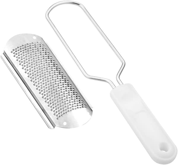 Double-sided Callus Remover, Ergonomic Handle for Secure Grip and Easy Application, Detachable Blade for Cleaning and Replacement, Stainless Steel Blade