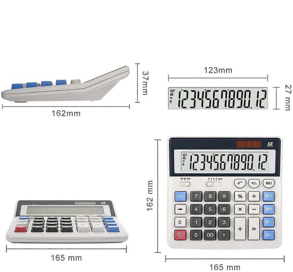 2025 New Calculator Large Buttons Large Display 12-Digit Desktop Calculator Office Calculator