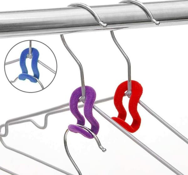 30 Pcs Mini Small Hooks Non-slip Hanging Hooks - Red, Purple, Blue, 4CM*2.5CM*0.4CM