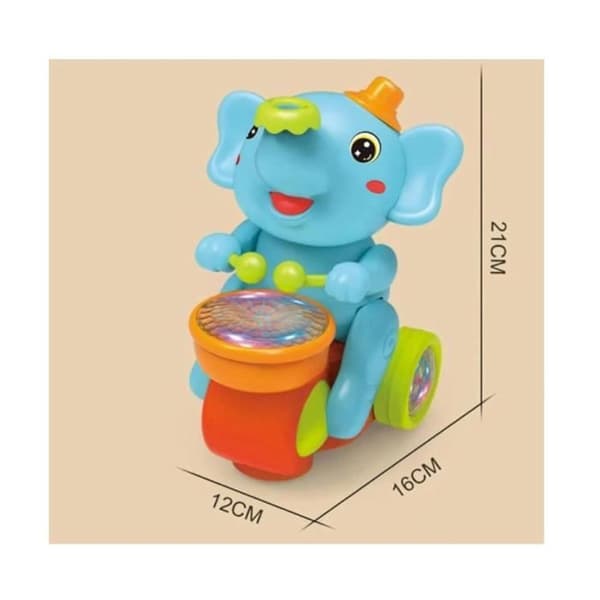 Elephant Toy - Unspecified - Floating Ball - LED Lights - Music Toy - Motion Detector[YJD] Orange Orange