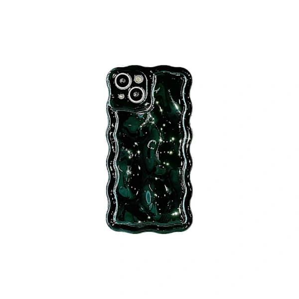 3D Glitter Case for iPhone 12, Meteorite Bubble Pattern Electroplated Glossy Frame, Soft TPU Shockproof Case