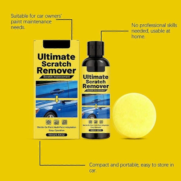 Car Scratch Remover, Nano Polishing Scratch Remover, Deep Scratch Quick Fix Paste, Car Deep Scratch Repair Paste 3pcs 3pcs