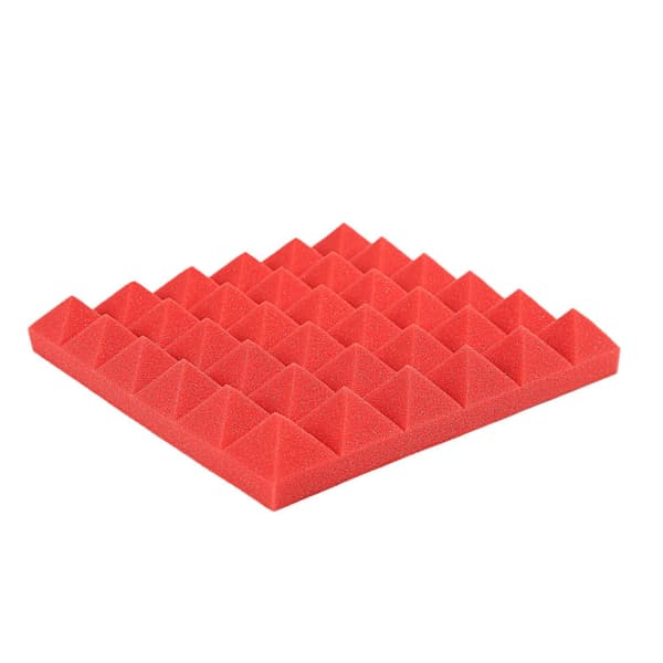 Kold akustiske skumplader Lydisolerende skumplader Studio lyddæmpning 2 x 10 x 10 tommer (sort+