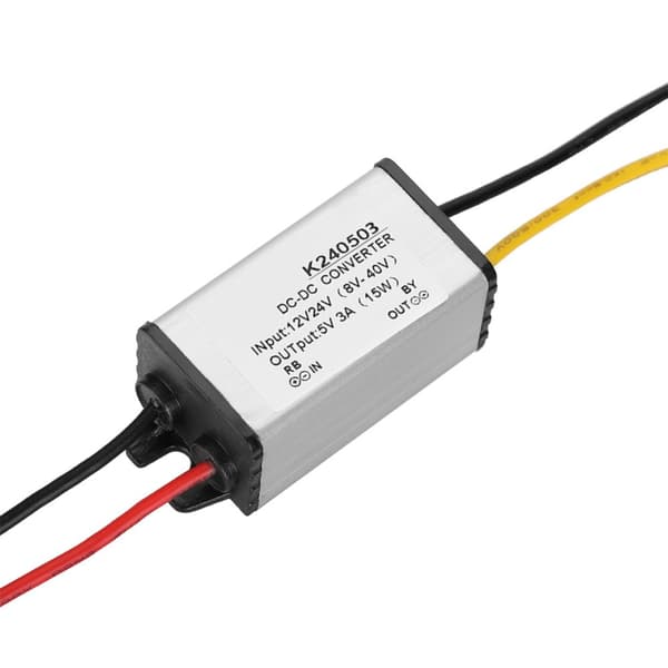 12V/24V til 5V 3A Buck-omformer - Effektiv strømforsyningsmodul
