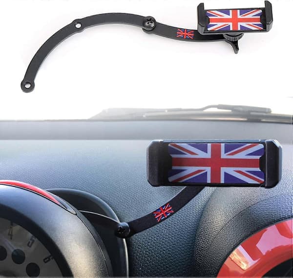 Mini Cooper 360 Usynlig Sammenklappelig Mobiltelefonholder til Mini Cooper R55 R56 R57 R60 R61 (Mini R)