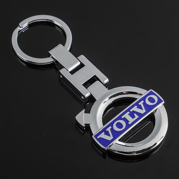 Nøglering Emblem Tilbehør til Volvo Grå One Size