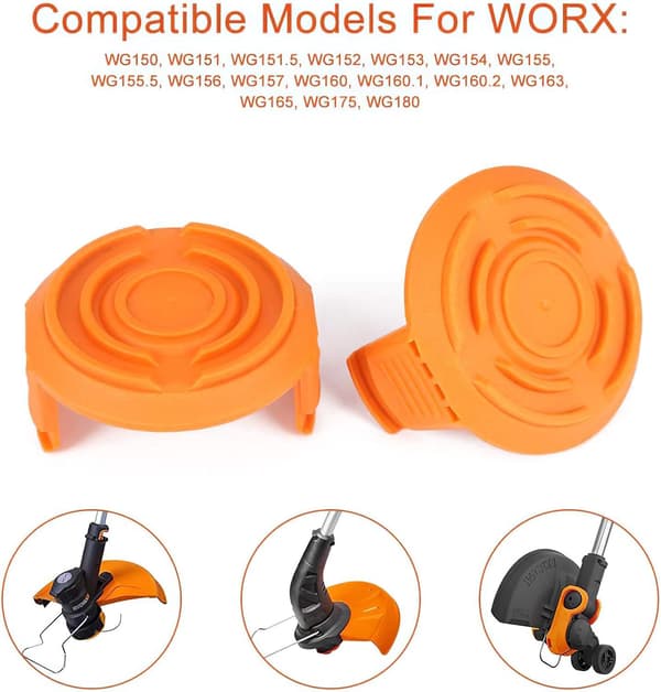 Worx Trimmer Reservedele Spolehus Låg (3-pak)