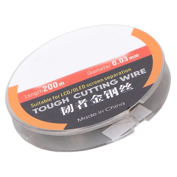 200M Phone LCD Screen Cutting Line High Hardness Steel Phone LCD Screen Separation Wire 0.03mm