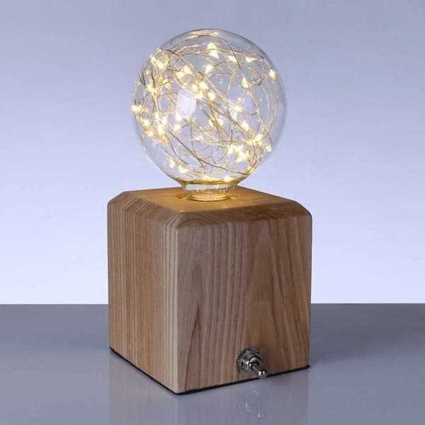 G95 LED Fairy Light-lampa E27 Bas Varmvit Stjärndekor 2-pack