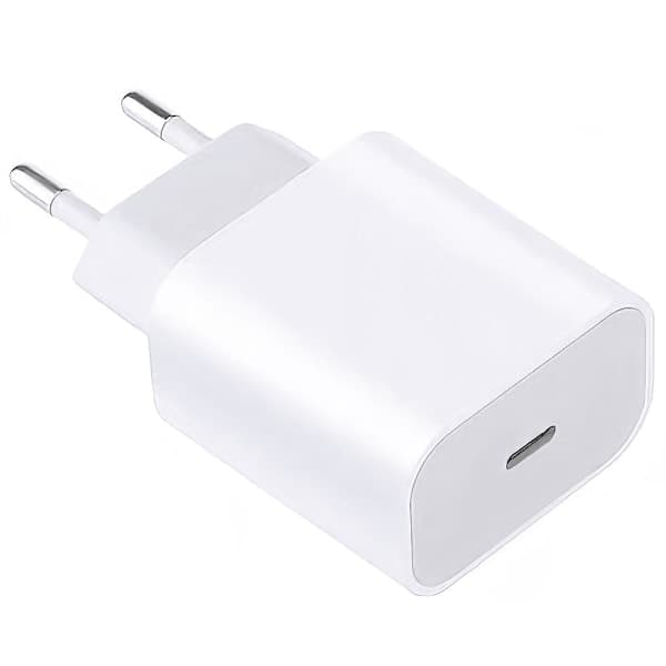 Oplader til iPhone - Strømadapter - 20W USB-C - Hurtigoplader Hvid