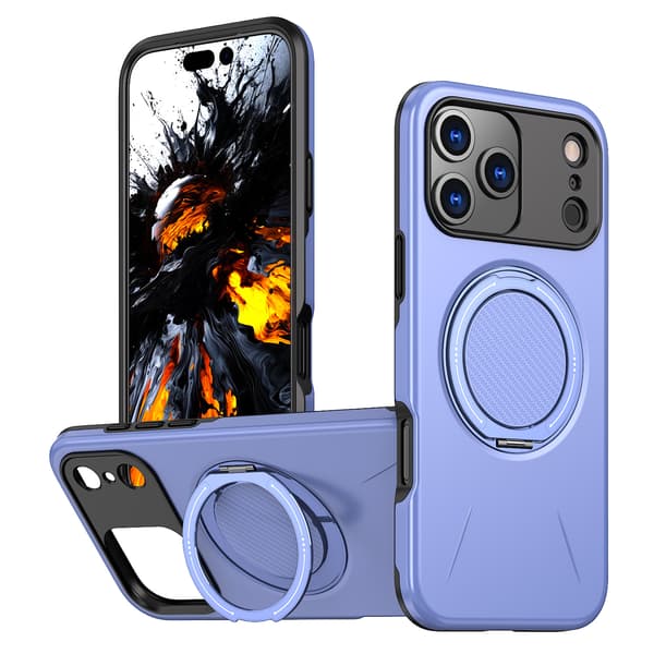 New phone case suitable for Apple iPhone 17 Pro Max, anti-fall magnetic 360 degree rotating bracket iphone 15 pro iphone 15 pro