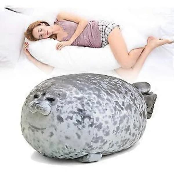 Chubby 80 cm Seal Plush Pillow - Soft Stuffed Animal