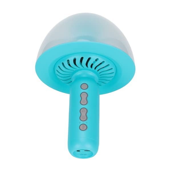Bluetooth Trådløs Karaoke Mikrofon Natlys Bluetooth Mikrofon til Fest KTV Hjem Ferie Blå