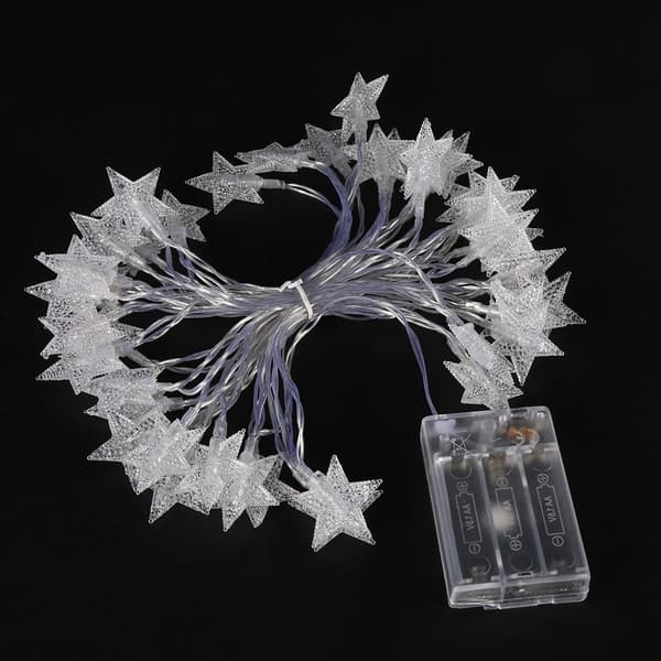 Battery Powered LED String Lights Ejoyous 6m 19ft 40 Star-shaped LED Lights Fairy Decorative Li