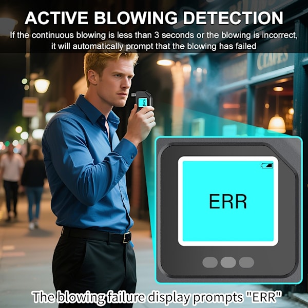 Portable Alcohol Tester with LCD Display - Accurate and Convenient