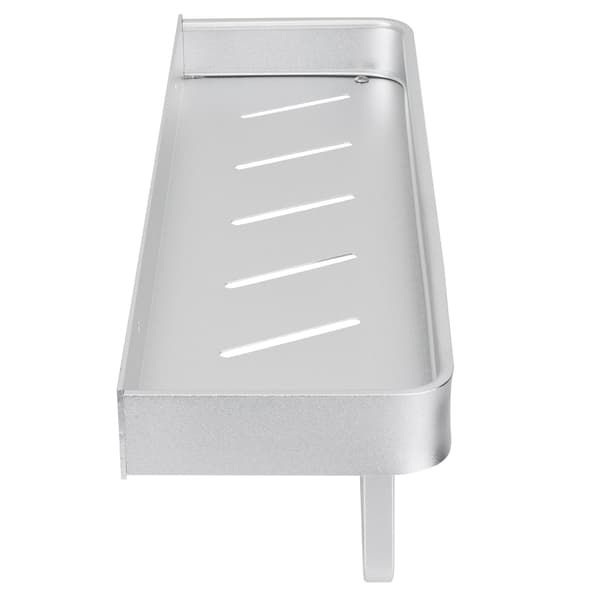 Wall Mounted Storage Shelf Shower Shelf Multifunctional Holder for Kitchen Bathroom 40cm with Railing