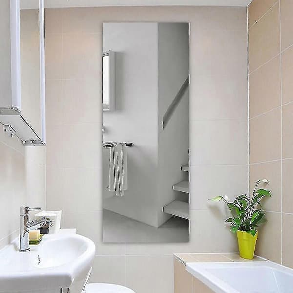 Self-Adhesive Mirror 40 x 122cm Flexible Self-Adhesive Mirror Mirror T