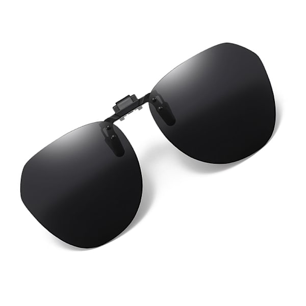 Polarized Clip-on Sunglasses with Case Black