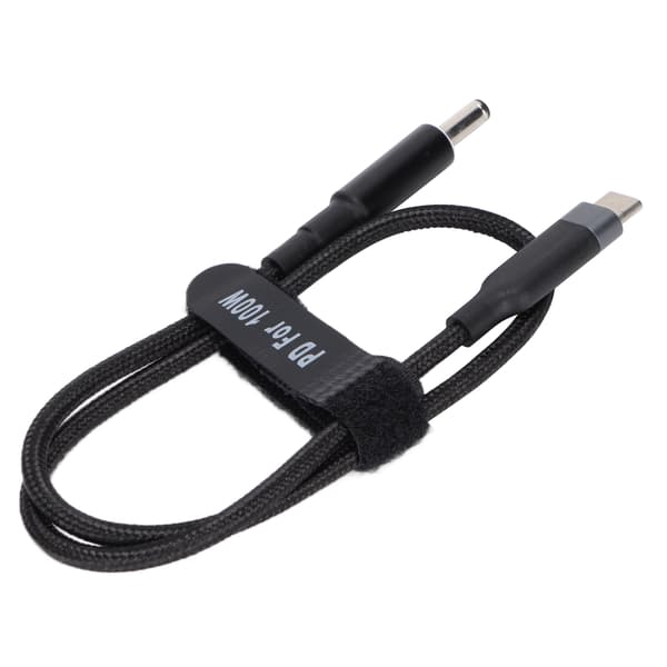 Laptop Power Cable 100W PD Fast Charging USB C to DC Plug Stable Durable Laptop Power Supply Cable for Home Office 1.5m