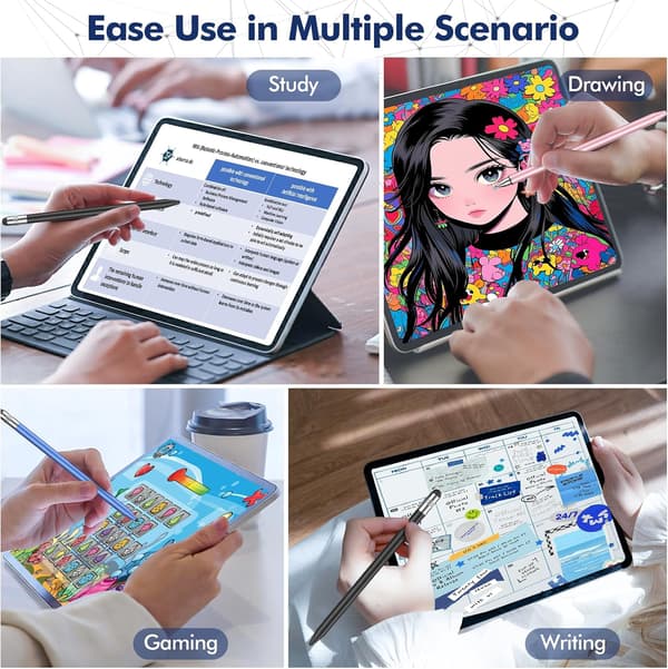 Stylus Pens for Touch Screens 3 in 1 Stylus Pen High Sensitivity & Universal Stylus Pen for iPad iPhone Android Samsung
