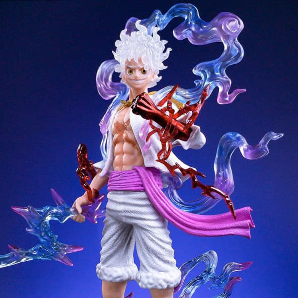Anime One Piece Luffy Figurin 21 cm Nika Solgudde Actionfigurer One size One size
