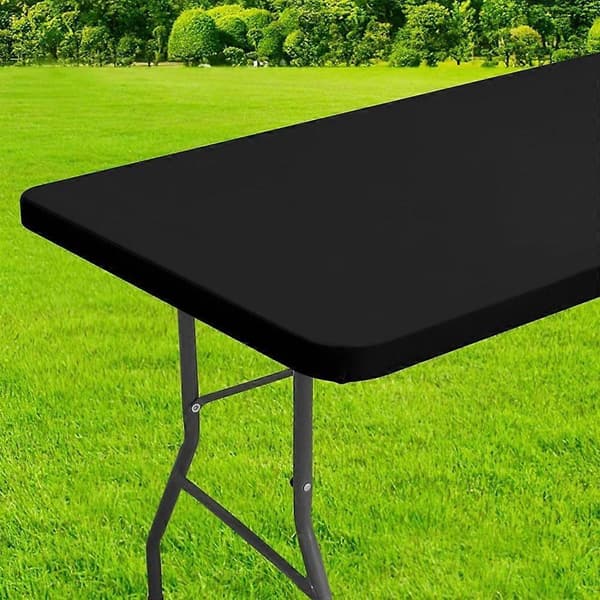 Fällbar picknickduk tvättbart bordskydd Premium uteplatsbordsöverdrag rektangulära bord vit 153x76cm vit