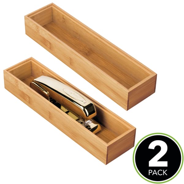 Cutlery Box for Drawer Organization, Cutlery Holder with Functional and Versatile Design, Bamboo Drawer Organizer for Kitchen or Office