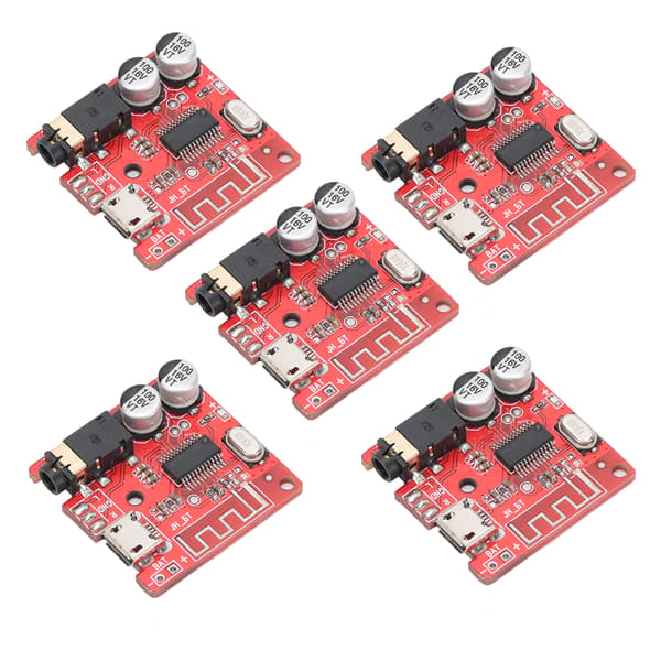 5 stk DIY Bluetooth 5.0 Mottakerkort Tapsfritt Dekoderkort Trådløs Stereo Musikkmodul