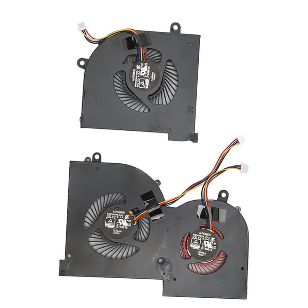 CPU GPU Køleventilator 4 Pin God Varmeafledning Laptop Køleventilator til MSI Gs65 MS 16Q2 til 16q2 Cpu Cw til 16q2 Gpu Cw CPU+GPU