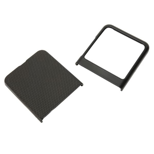 Foldable Phone Case Phone Case ABS Anti Scratch Minimalist Phone Accessory for Motorola Razr 40 Ultra Black Carbon Fiber Pattern