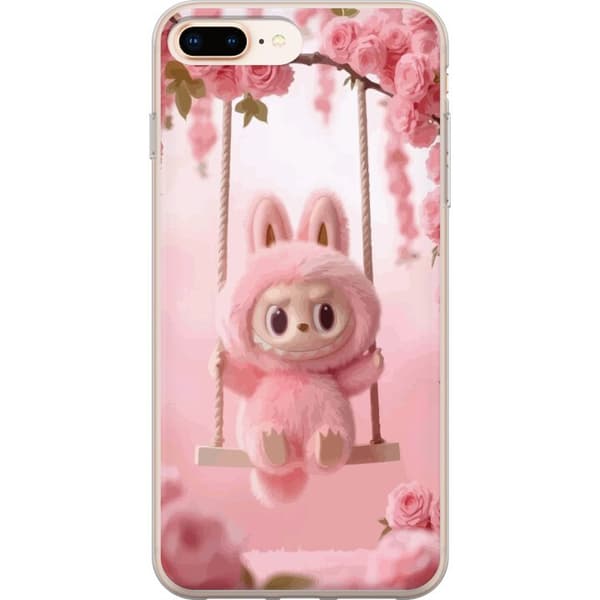 Kompatibelt mobildeksel til Apple iPhone 8 Plus Monsterfigur søt kanin med rosa kinn