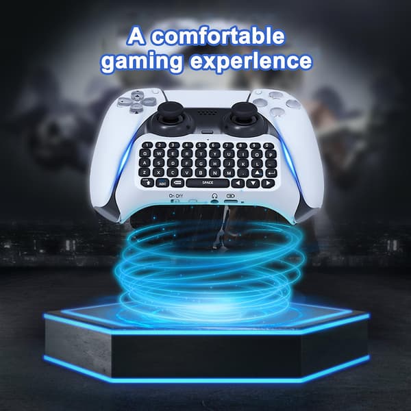Hiborth Keyboard Ergonomic Design Built-in Speaker Mini Controller Gamepad Wireless Keyboard for PS5