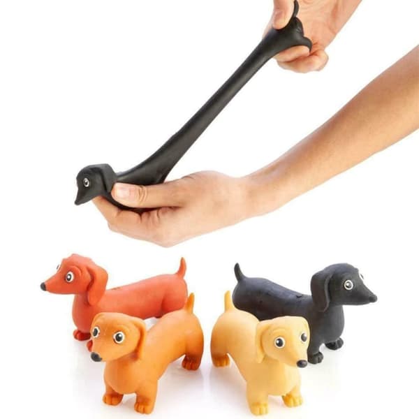 2-pak Stressbold / Klemmebold – Hund – Strækbar