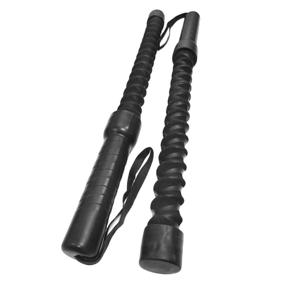 Ropeless Battle Rope Training Kit - Black (Pair) for Strength and Cardio: Full Body Workout, Space-Saving Design, Enhanced Grip