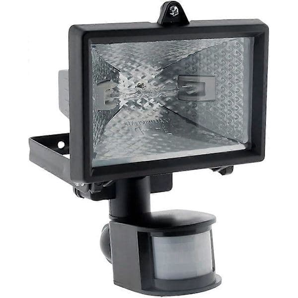 150w halogen R7S halogen sikkerhetsflomlys med bevegelsessensor, IP44, vinkel 120°