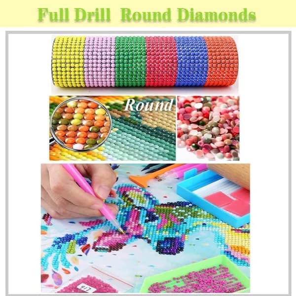 Diamantmaling – 5D Fuld Bore DIY Sæt (30×30 cm), Julemand med Lastbil & Sukkulenter