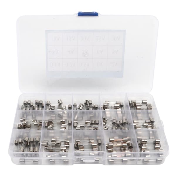 150 kpl lasiputkisulakesarja 0,1A - 30A 15 tyyppiä 5x20mm piirisuojaus