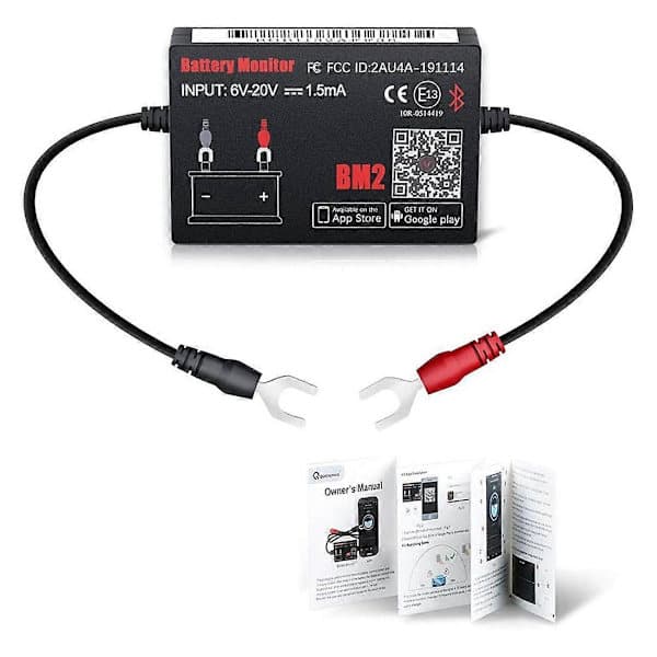 Bluetooth BM2 12V Batterimonitor Bilbatterianalysator Test Batteridiagnoseværktøj til IOS-telefon