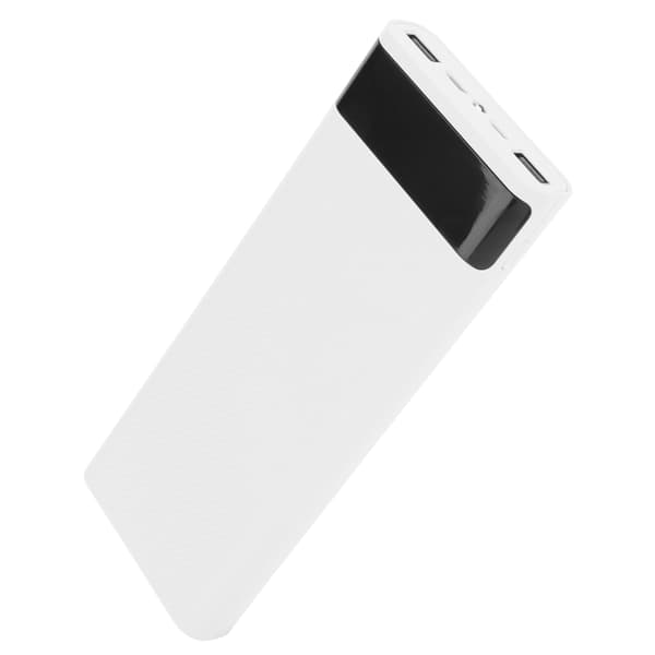 Lett 8 x 18650 Batterioppbevaringsboks DIY Bærbar Powerbank Jacking Tilbehør hvit