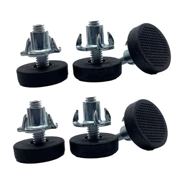 4X Møbelbensskruer M6x22 + 4X Klomutter M6 justerbar Ende c