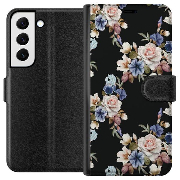 Compatible Wallet Case for Samsung Galaxy S22 5G Flowers