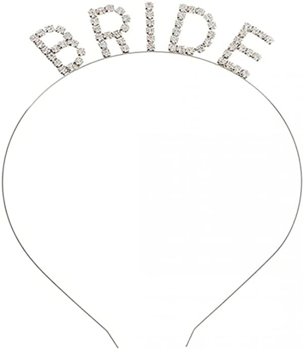 Feiring Rhinestone Brudekrone Tiara for Kvinner Jenter Prinsesse Krone Tilbehør----Sølv