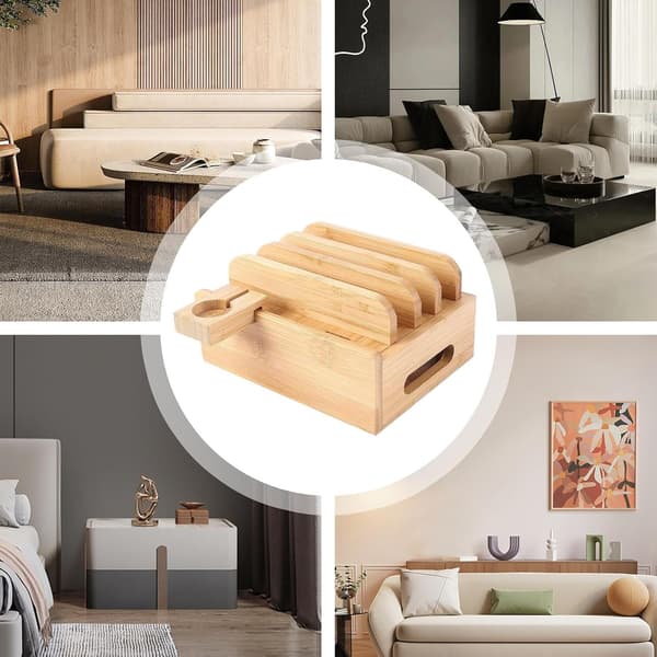 Charging Organizer, Compact Charging Station, Multi-Device Desk, Wooden Charging Station, Bedside Charging Organizer,[DB]